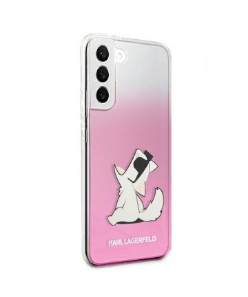 Karl Lagerfeld Choupette Eat Case for Samsung Galaxy S22+ - Pink