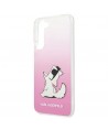 Karl Lagerfeld Choupette Eat Case for Samsung Galaxy S22+ - Pink