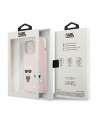 Karl Lagerfeld Silicone Ikonik Karl&Choupette MagSafe Case for iPhone 13 Pro Max - Light Pink