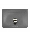 Karl Lagerfeld Saffiano Ikonik Karl case for a 13-14" laptop - silver