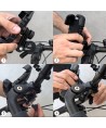 Wozinsky strong phone holder for bicycle, motorcycle, scooter handlebars, black (WBHBK6)