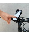 Wozinsky strong phone holder for bicycle, motorcycle, scooter handlebars, black (WBHBK6)