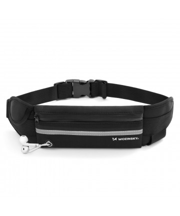 Wozinsky expandable running belt black (WRBBK1)