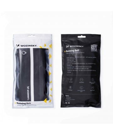 Wozinsky expandable running belt black (WRBBK1)