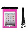 Waterproof PVC tablet case - pink