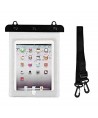 Waterproof PVC tablet case - white