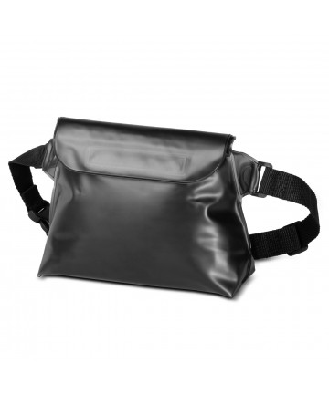 PVC waterproof pouch / waist bag - black