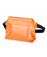 PVC waterproof pouch / waist bag - orange