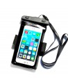 PVC waterproof armband phone case - black