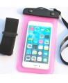 PVC waterproof armband phone case - black
