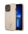 Guess GUHCP13LPSATLE iPhone 13 Pro / 13 6.1" beige/beige hardcase SaffianoTriangle Logo