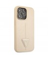 Guess GUHCP13LPSATLE iPhone 13 Pro / 13 6.1" beige/beige hardcase SaffianoTriangle Logo