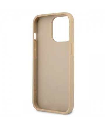 Guess GUHCP13LPSATLE iPhone 13 Pro / 13 6.1" beige/beige hardcase SaffianoTriangle Logo
