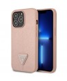Guess GUHCP13LPSATLP iPhone 13 Pro / 13 6.1" pink/pink hardcase SaffianoTriangle Logo