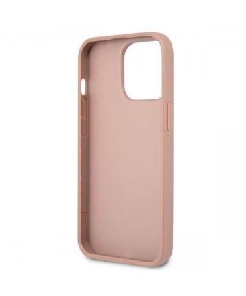 Guess GUHCP13LPSATLP iPhone 13 Pro / 13 6.1" pink/pink hardcase SaffianoTriangle Logo