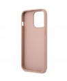 Guess GUHCP13LPSATLP iPhone 13 Pro / 13 6.1" pink/pink hardcase SaffianoTriangle Logo