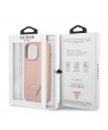 Guess GUHCP13LPSATLP iPhone 13 Pro / 13 6.1" pink/pink hardcase SaffianoTriangle Logo