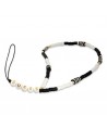 Guess pendant GUSTBCKH Phone Strap black-white/black-white Heishi Beads