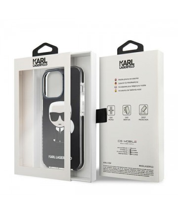 Karl Lagerfeld Iconik Karl Case for iPhone 13 Pro / iPhone 13 - Black