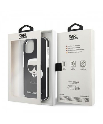 Karl Lagerfeld Iconik Karl Case for iPhone 13 mini - Black