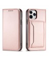Magnet Card Case for iPhone 12 Pro Max Pouch Card Wallet Card Holder Pink