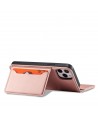 Magnet Card Case for iPhone 12 Pro Max Pouch Card Wallet Card Holder Pink