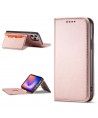 Magnet Card Case for iPhone 12 Pro Max Pouch Card Wallet Card Holder Pink