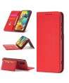 Magnet Card Case Case for Xiaomi Redmi Note 11 Pro Pouch Wallet Card Holder Card Stand Red