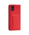 Magnet Card Case Case for Xiaomi Redmi Note 11 Pro Pouch Wallet Card Holder Card Stand Red