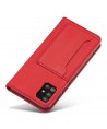 Magnet Card Case Case for Xiaomi Redmi Note 11 Pro Pouch Wallet Card Holder Card Stand Red