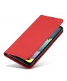Magnet Card Case Case for Xiaomi Redmi Note 11 Pro Pouch Wallet Card Holder Card Stand Red
