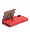 Magnet Card Case Case for Xiaomi Redmi Note 11 Pro Pouch Wallet Card Holder Card Stand Red