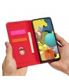 Magnet Card Case Case for Xiaomi Redmi Note 11 Pro Pouch Wallet Card Holder Card Stand Red