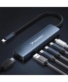 USB-C 6 in 1 Hub Wozinsky WHBC10Y4S Multifunctional, Aluminum, with 25 cm Cable - Gray