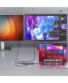 USB-C 6 in 1 Hub Wozinsky WHBC10Y4S Multifunctional, Aluminum, with 25 cm Cable - Gray