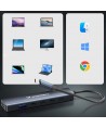 USB-C 6 in 1 Hub Wozinsky WHBC10Y4S Multifunctional, Aluminum, with 25 cm Cable - Gray