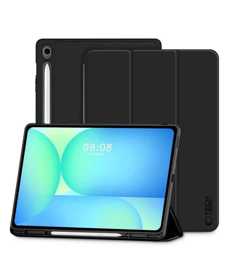 TechProtect SmartCase Pen case for Samsung Galaxy Tab S10 FE+ 13.1 X620 / X626B - black