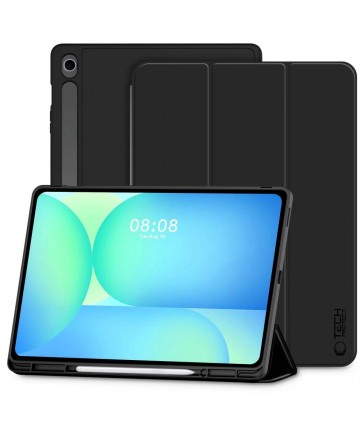 TechProtect SmartCase Pen case for Samsung Galaxy Tab S10 FE+ 13.1 X620 / X626B - black