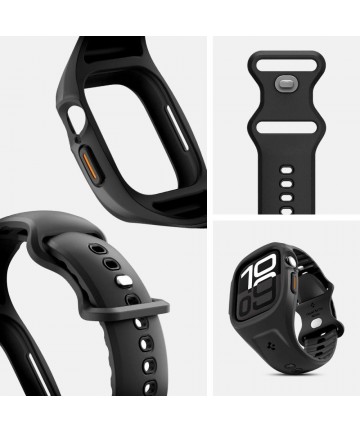 Spigen Liquid Air Pro Strap for Apple Watch 46mm - Matte Black