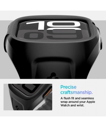 Spigen Liquid Air Pro Strap for Apple Watch 46mm - Matte Black
