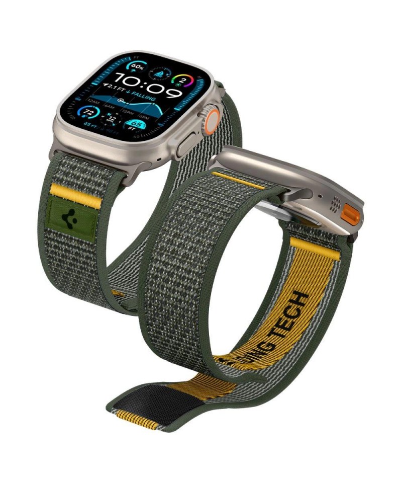 Spigen Athlex Air Strap for Apple Watch 44 / 45 / 46 / 49 mm - Green