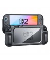 Tech-Protect MagMat Case for Nintendo Switch 2 - Black and Transparent