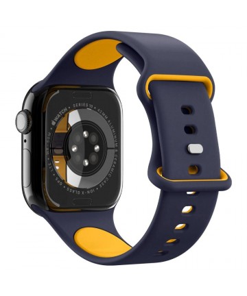 Spigen Nano Pop Strap for Apple Watch 40/41/42 mm - Navy Blue/Orange