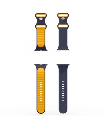 Spigen Nano Pop Strap for Apple Watch 40/41/42 mm - Navy Blue/Orange