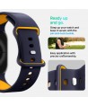 Spigen Nano Pop Strap for Apple Watch 40/41/42 mm - Navy Blue/Orange