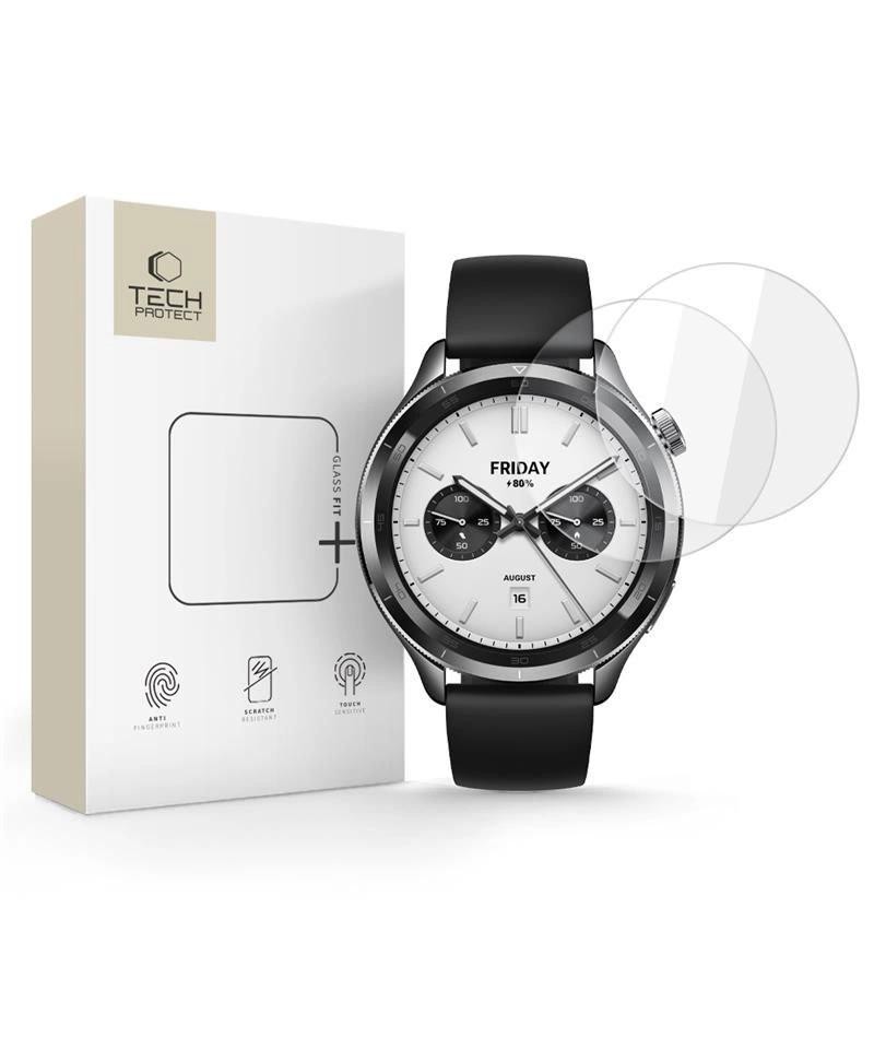Tech-Protect Glass Fit+ 2-pack tempered glass for Xiaomi Watch S4 - transparent