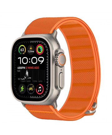 Tech-Protect Nylon Strap for Apple Watch 44 / 45 / 46 / 49 mm - Orange