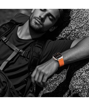 Tech-Protect Nylon Strap for Apple Watch 44 / 45 / 46 / 49 mm - Orange