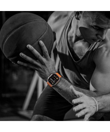 Tech-Protect Nylon Strap for Apple Watch 44 / 45 / 46 / 49 mm - Orange