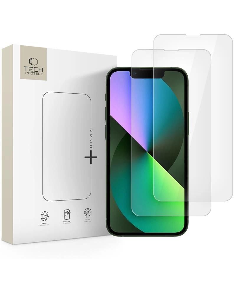 Tech-Protect Glass Fit+ 2-pack tempered glass for iPhone 13 mini - transparent